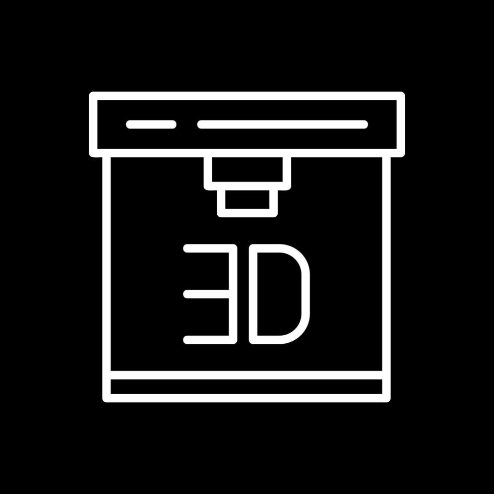 3d Printer Vector Icon Design
