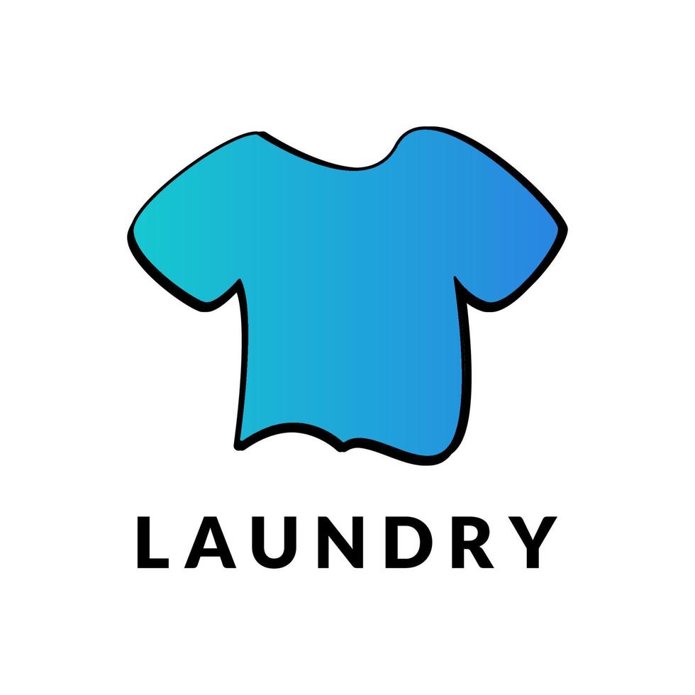 Laundry logo design vector illustration. Dry cleaning logo template and simple logo laundry for your business