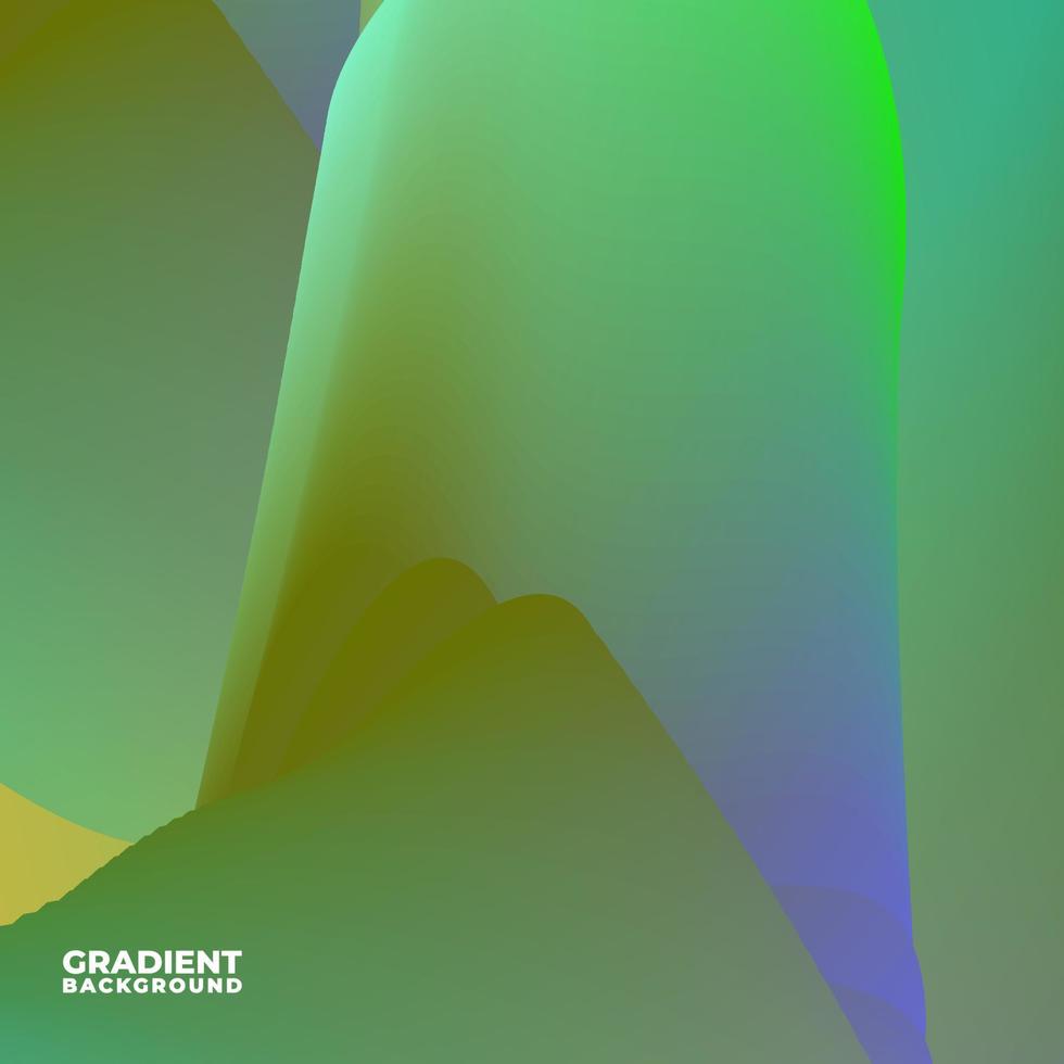 Green colorful abstract gradient background for banner, poster, and flyer Free Vector