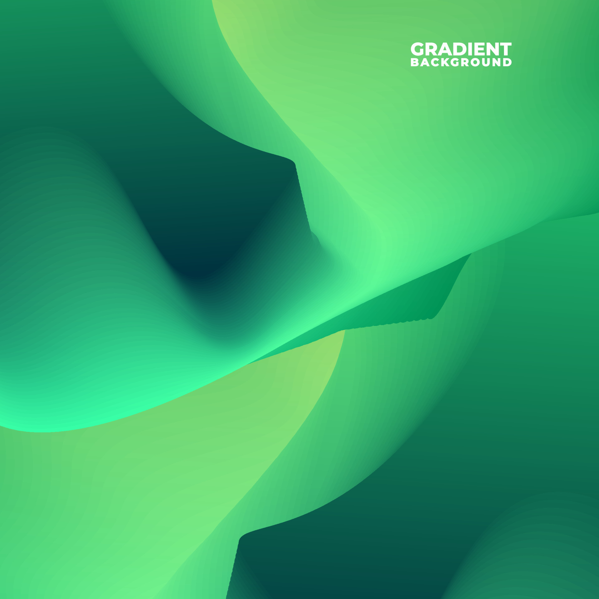 Green colorful abstract gradient background for banner, poster, and