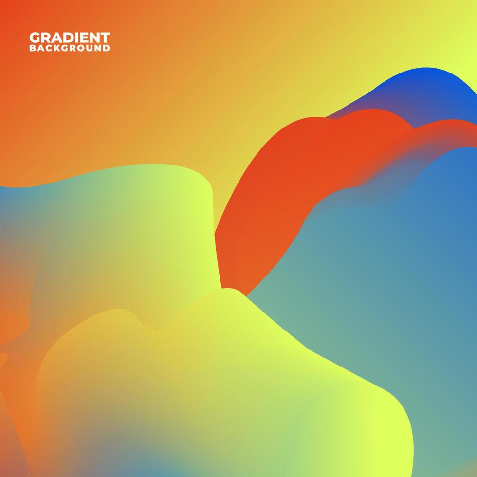 Vector colorful abstract gradient background for banner, poster, and flyer Free Vector