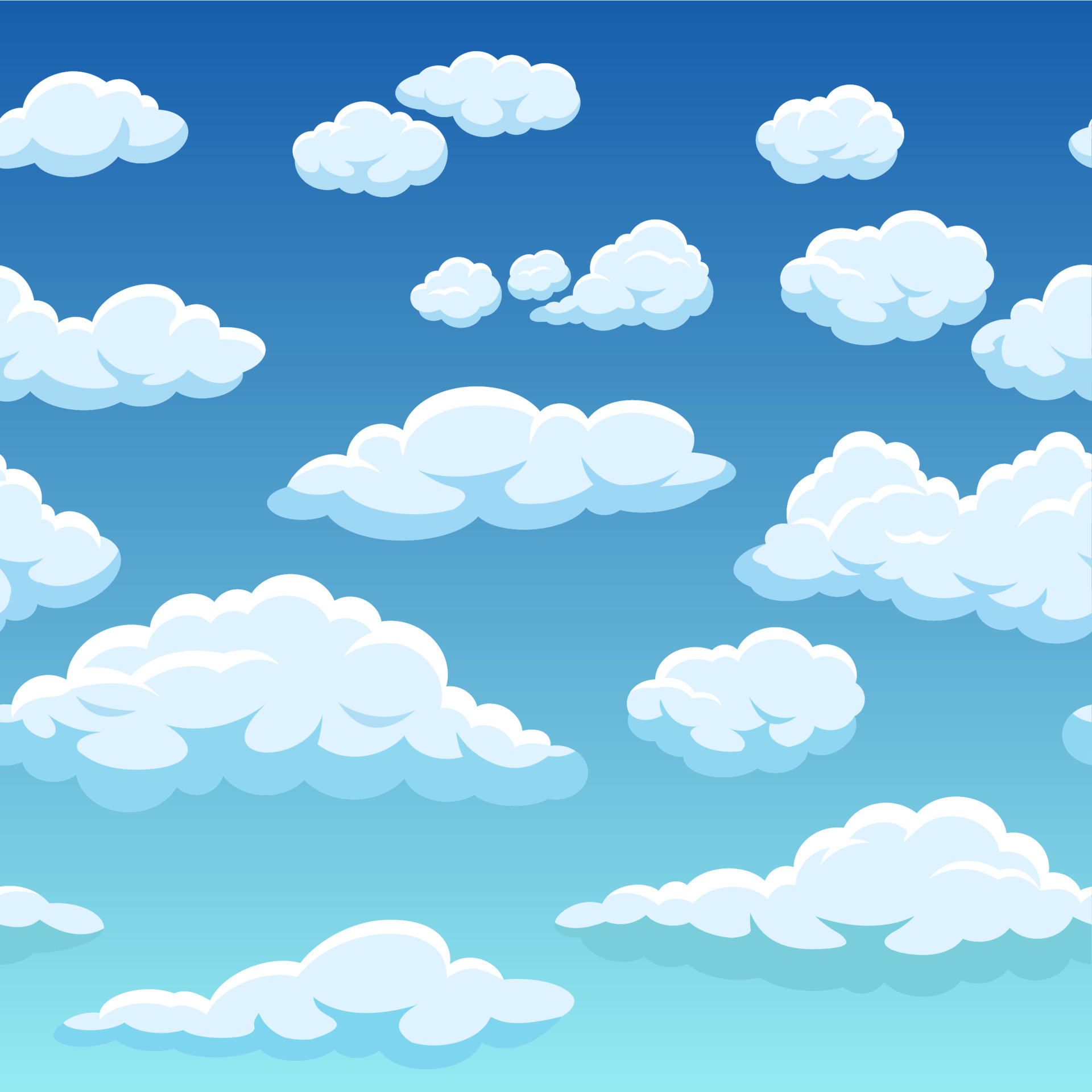 Cloudy Sky Background Clipart Blue