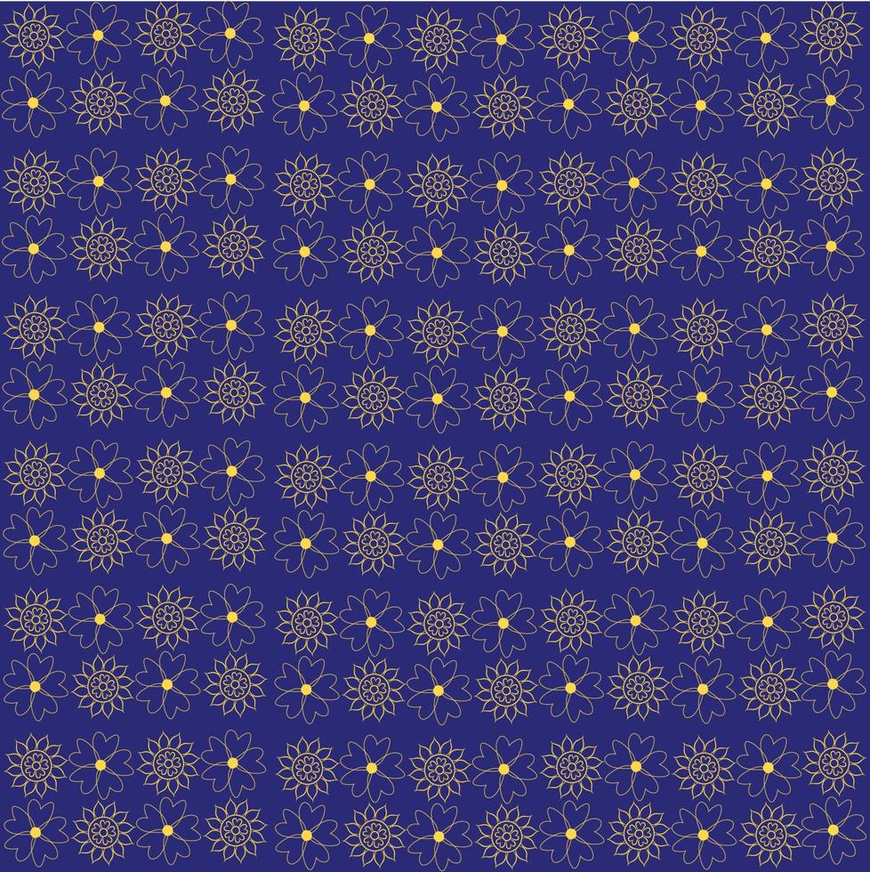 flower pattern background vector