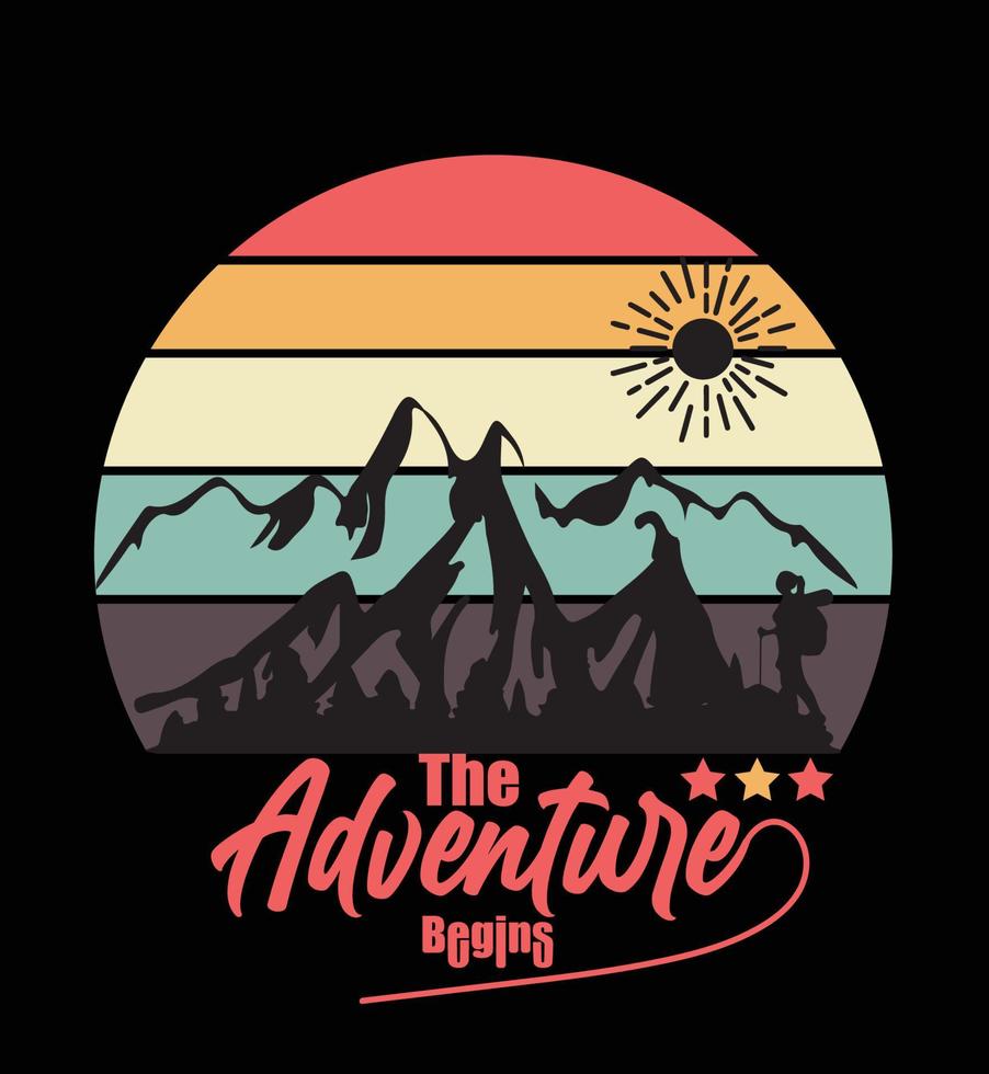 Vector Tshirt design for adventure lover