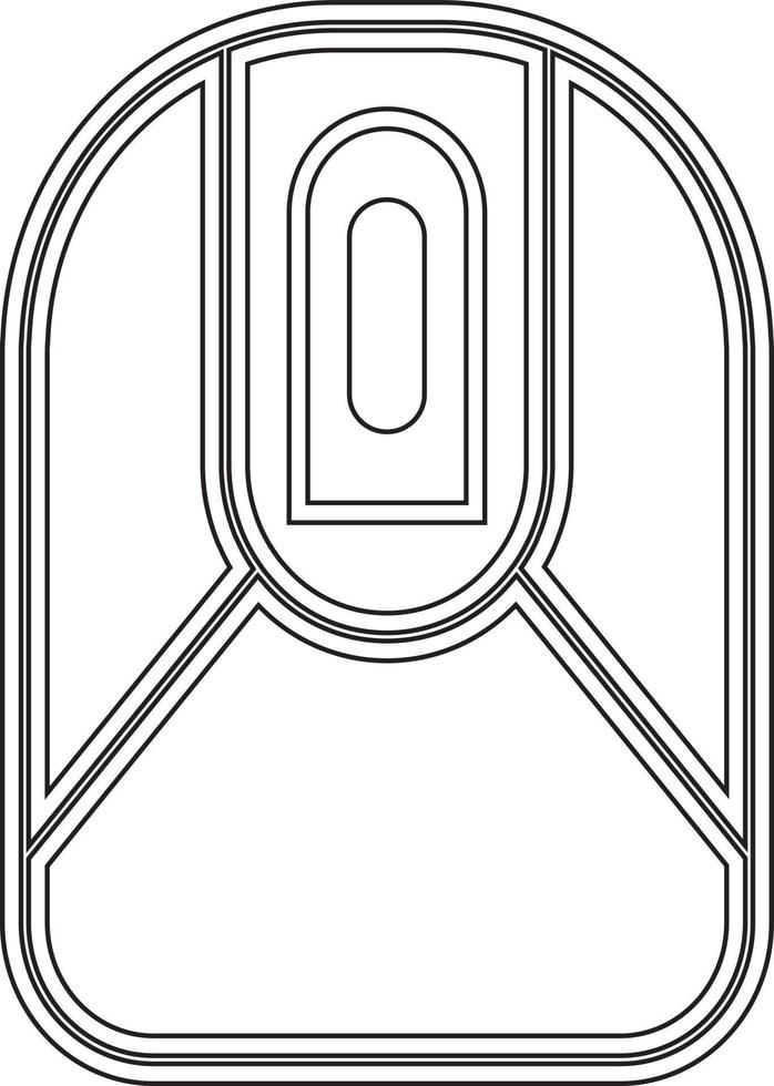 Visual computer mouse line symbol technology icon simple and elegant vector