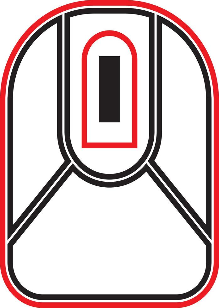 Visual computer mouse line symbol technology icon simple and elegant vector