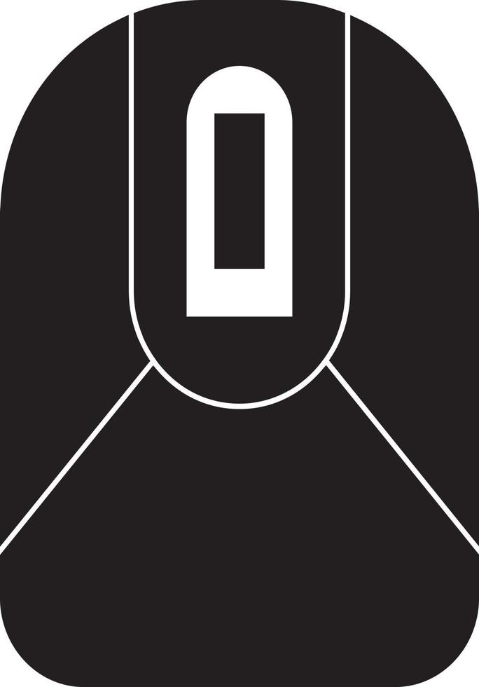 Computer mouse icon plate is simple and elegant with black and white color texture vector