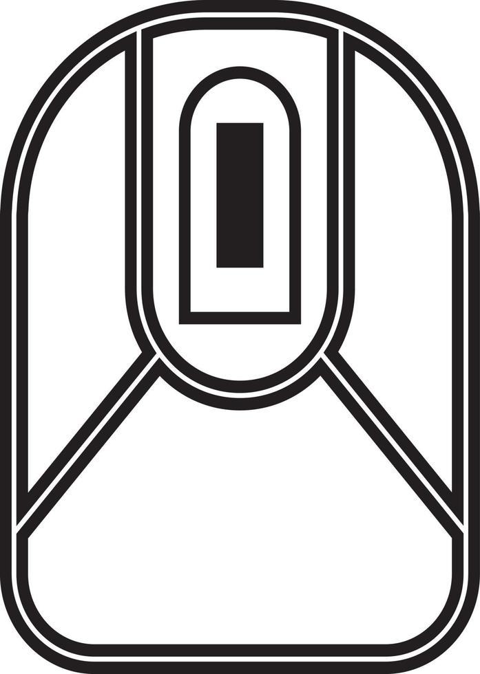 Visual computer mouse line symbol technology icon simple and elegant vector
