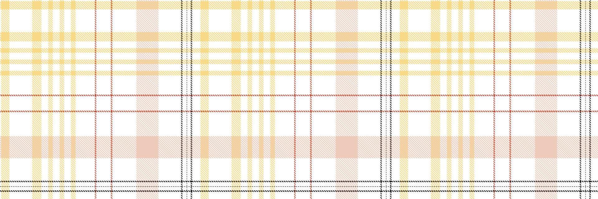 Plaid pattern is a patterned cloth consisting of criss crossed, horizontal and vertical bands in multiple colours.Seamless tartan for  scarf,pyjamas,blanket,duvet,kilt large shawl. vector