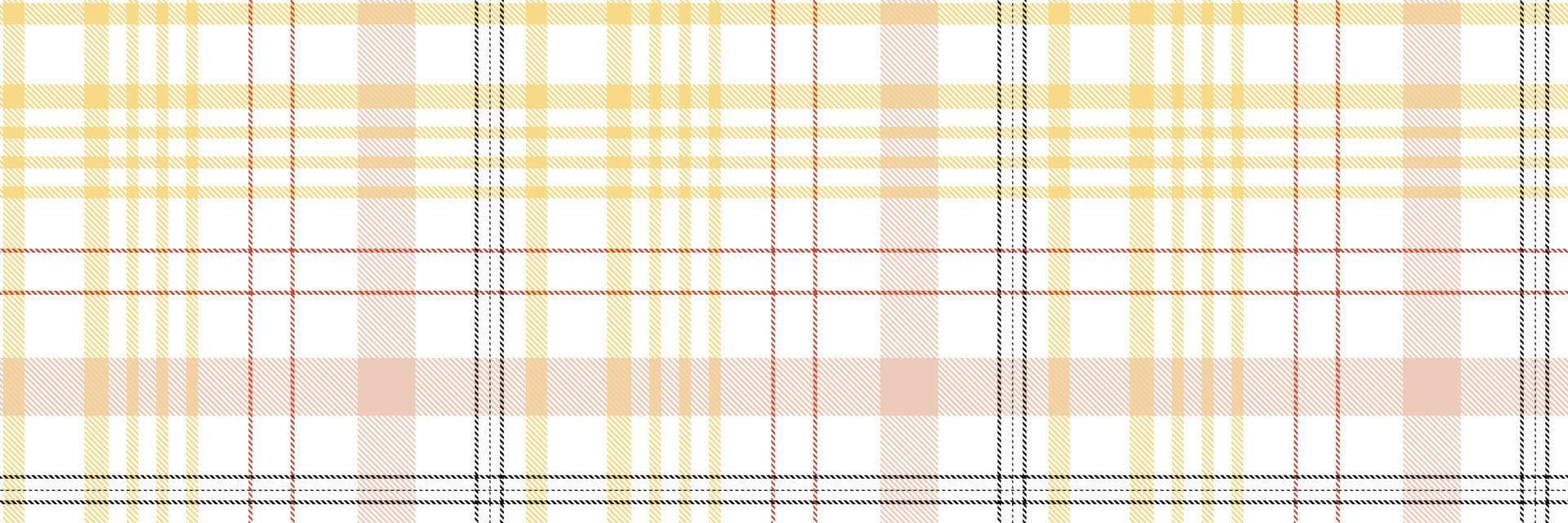 Plaid pattern is a patterned cloth consisting of criss crossed, horizontal and vertical bands in multiple colours.Seamless tartan for  scarf,pyjamas,blanket,duvet,kilt large shawl. vector