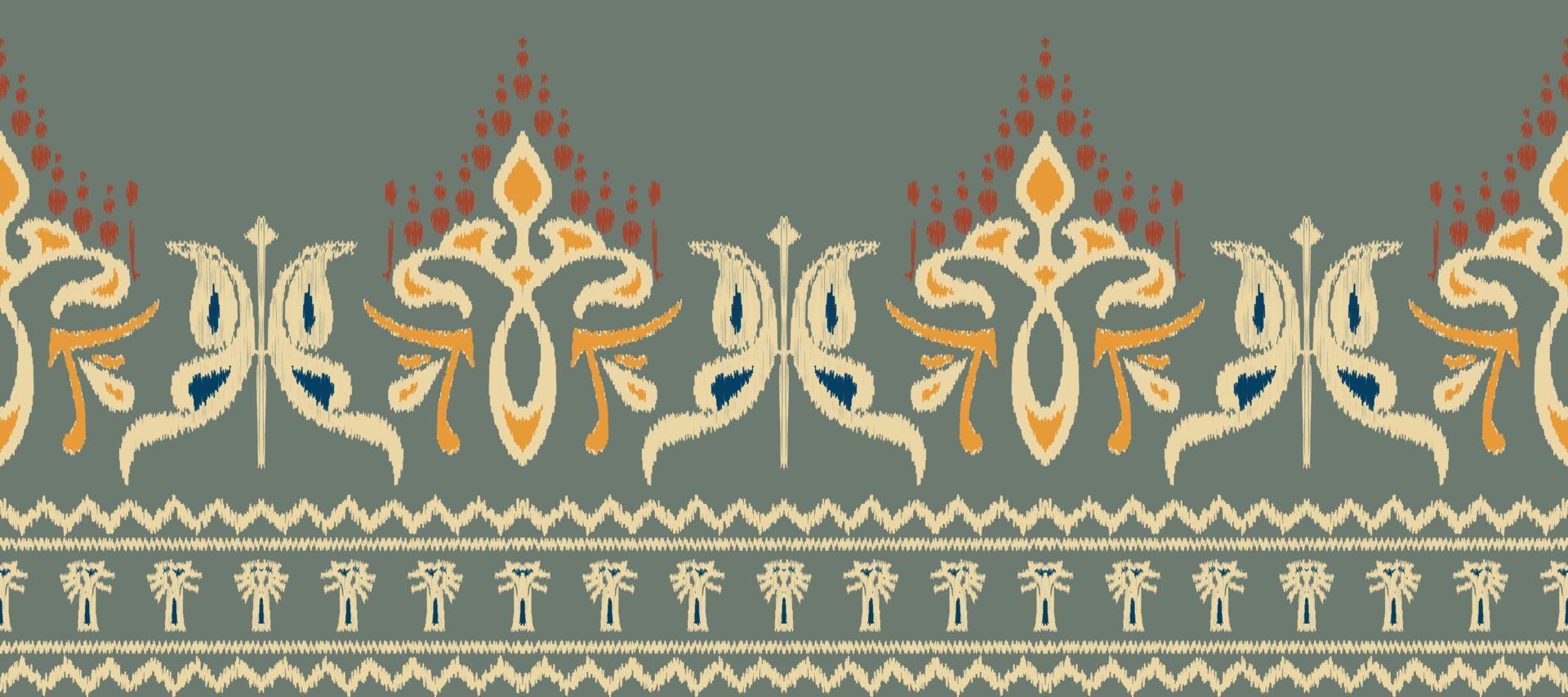 africano ikat cachemir bordado. étnico ikat raya africano ikat cachemir bordado. batik textil sin costura modelo digital vector diseño para impresión sari curti borneo tela frontera ikkat dupatta