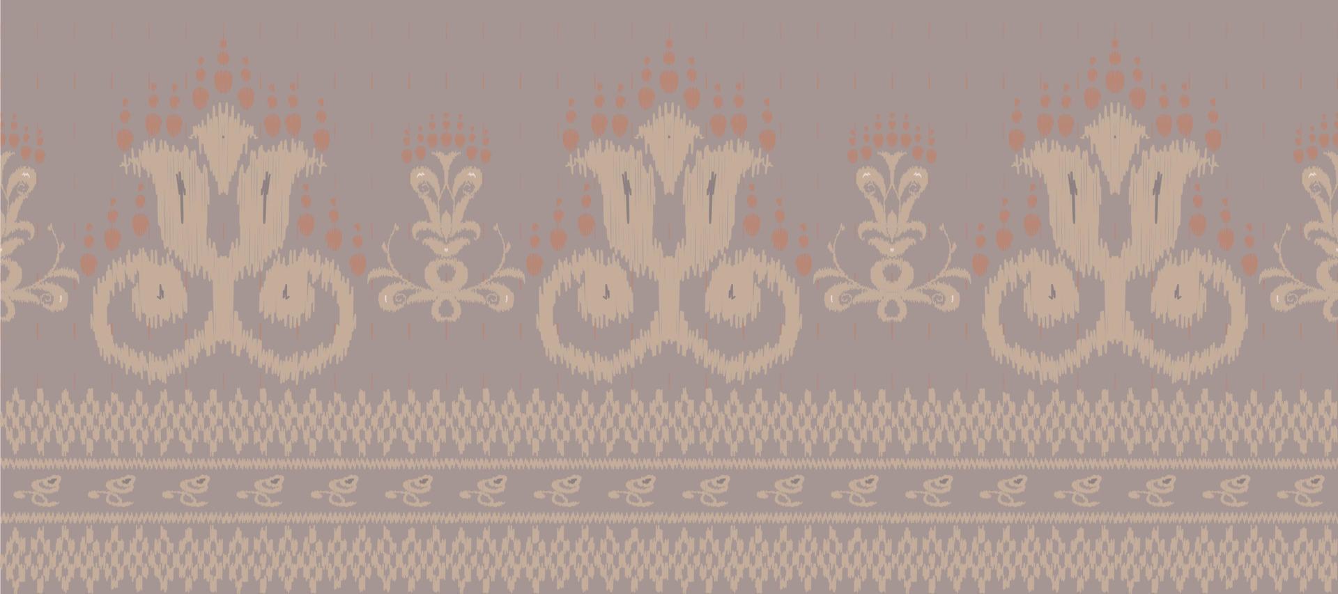African Ikat paisley embroidery. Batik Textile ikat triangle seamless pattern digital vector design for Print saree Kurti Borneo Fabric border Ikkat Dupatta