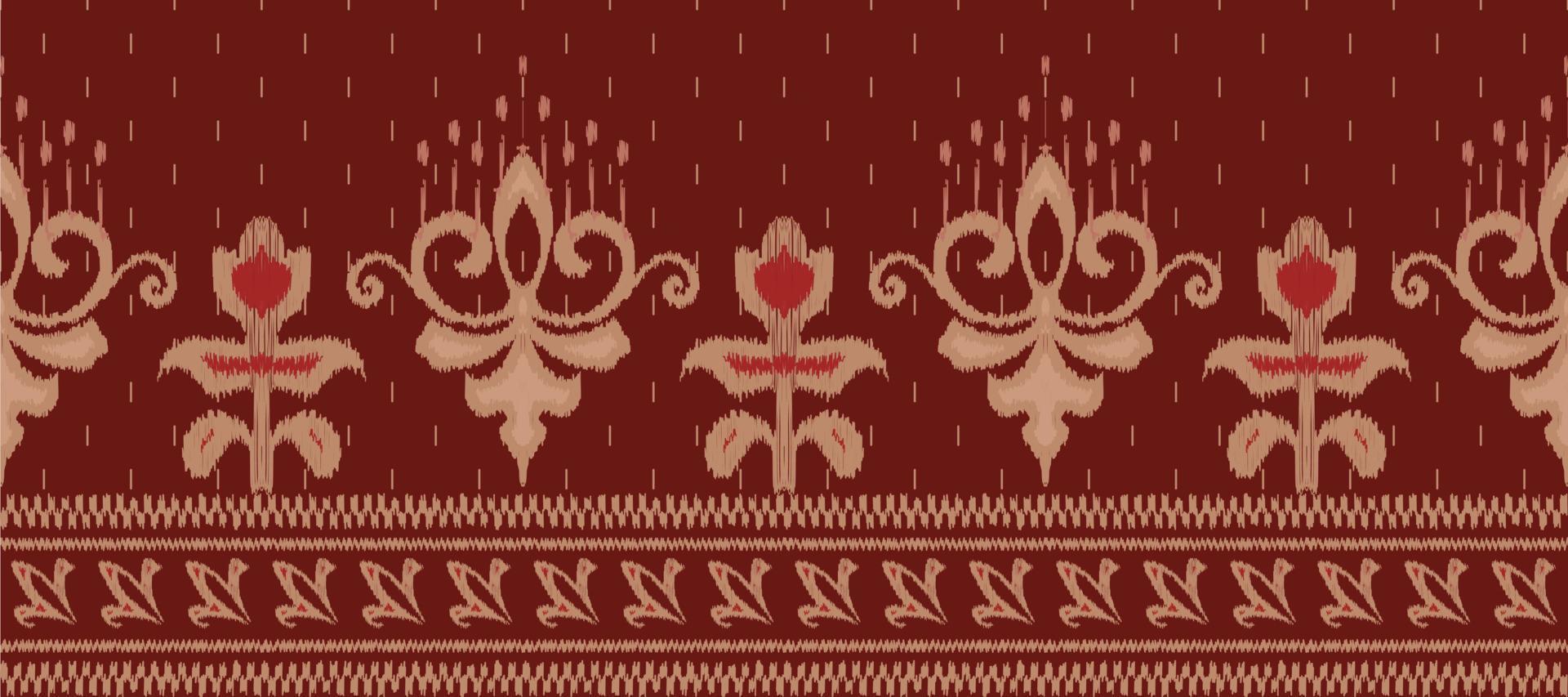 African Ikat damask paisley embroidery background. geometric ethnic oriental pattern traditional. Ikat Aztec style abstract vector illustration. design for print texture,fabric,saree,sari,carpet.