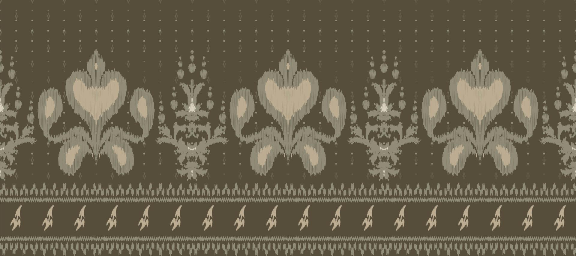 African Ikat Damask embroidery background. geometric ethnic oriental pattern traditional. Ikat Aztec style abstract vector illustration. design for print texture,fabric,saree,sari,carpet.