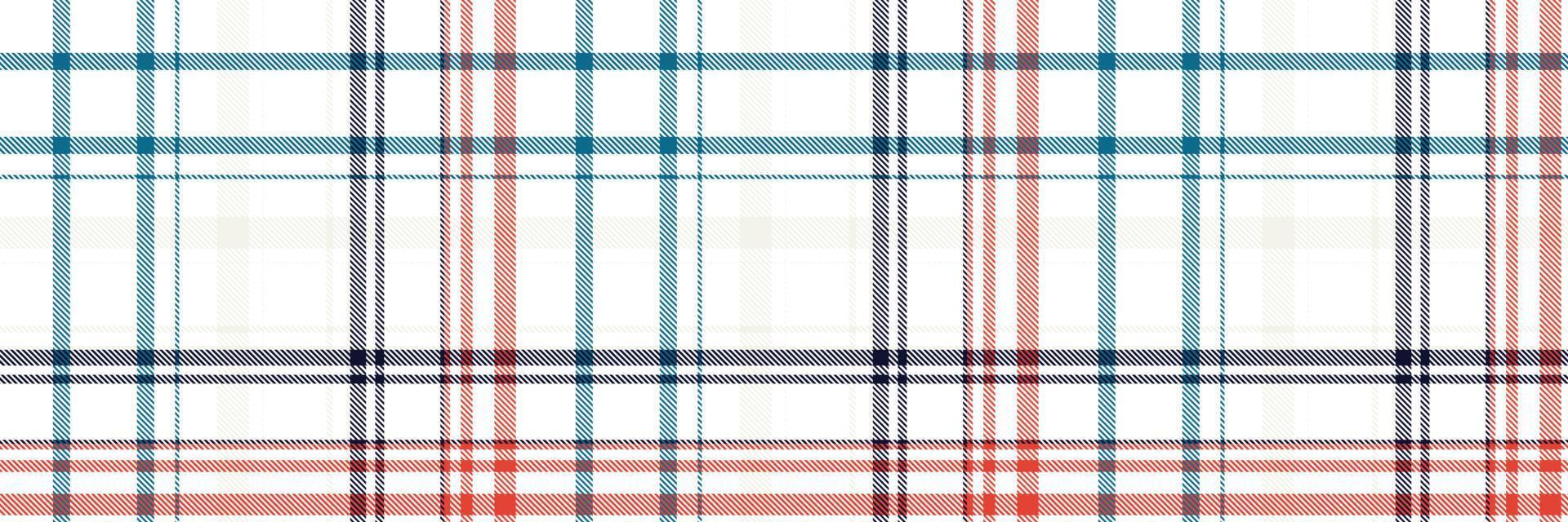 Check Scott tartan pattern is a patterned cloth consisting of criss crossed, horizontal and vertical bands in multiple colours.Seamless tartan for  scarf,pyjamas,blanket,duvet,kilt large shawl. vector