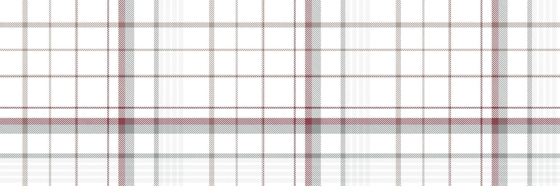 Simple plaid pattern is a patterned cloth consisting of criss crossed, horizontal and vertical bands in multiple colours.Seamless tartan for  scarf,pyjamas,blanket,duvet,kilt large shawl. vector