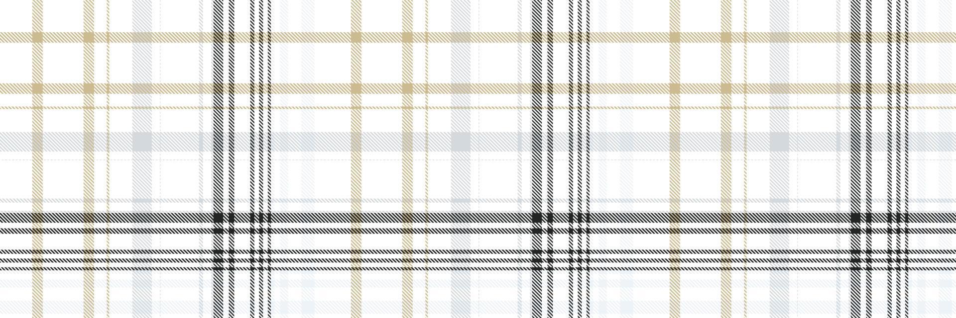 Check Simple plaid pattern is a patterned cloth consisting of criss crossed, horizontal and vertical bands in multiple colours.Seamless tartan for  scarf,pyjamas,blanket,duvet,kilt large shawl. vector