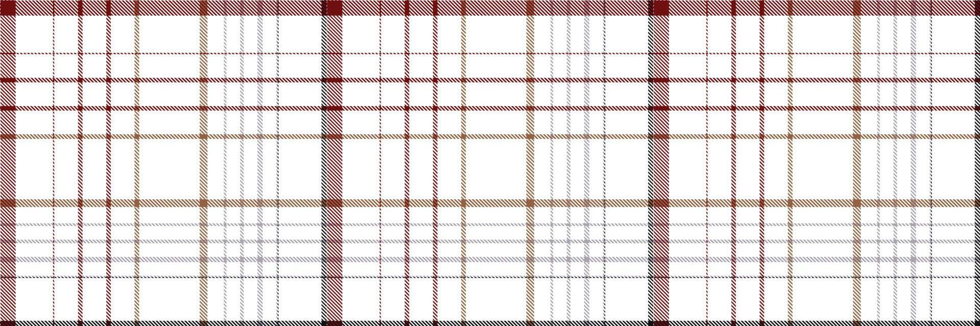 Check Plaid pattern is a patterned cloth consisting of criss crossed, horizontal and vertical bands in multiple colours.Seamless tartan for  scarf,pyjamas,blanket,duvet,kilt large shawl. vector