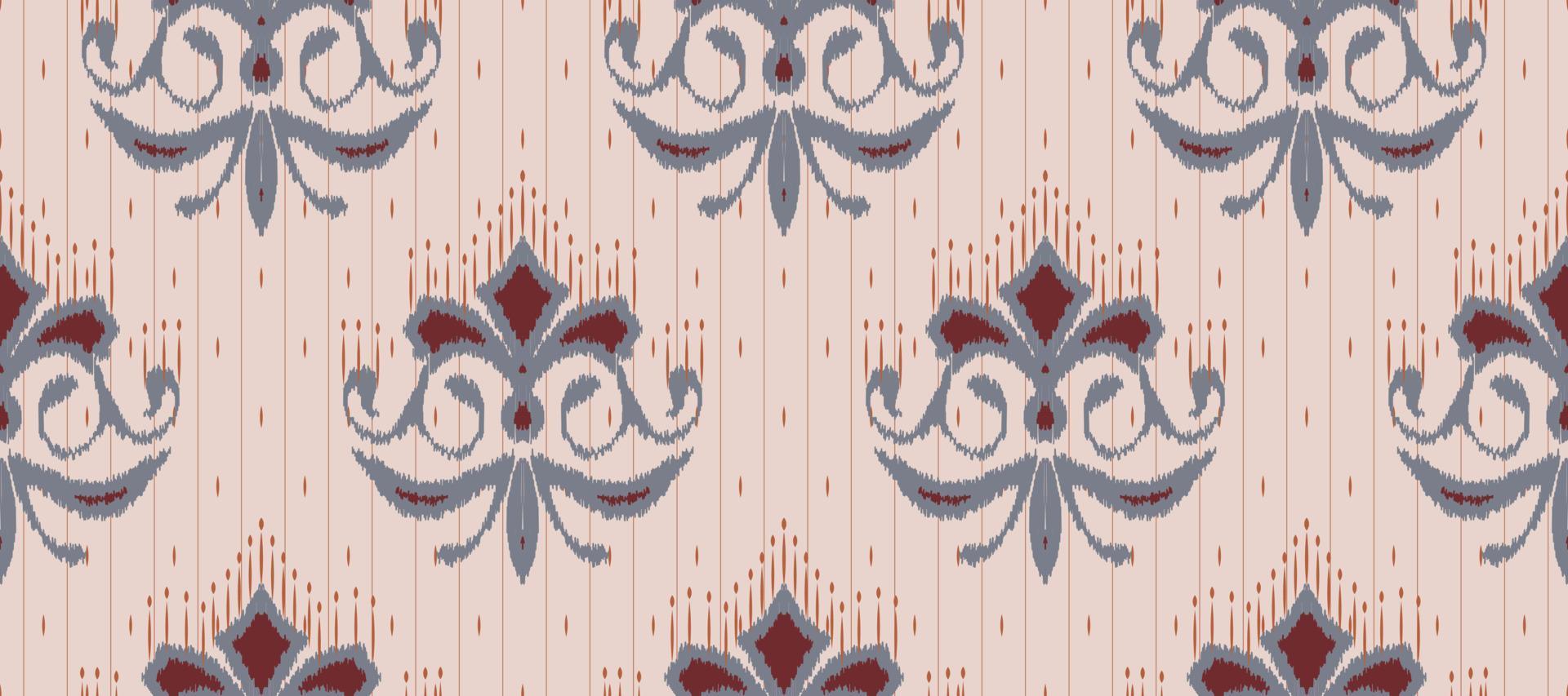 africano ikat cachemir bordado. batik textil filipino ikat sin costura modelo digital vector diseño para impresión sari curti borneo tela frontera cepillo fiesta vestir