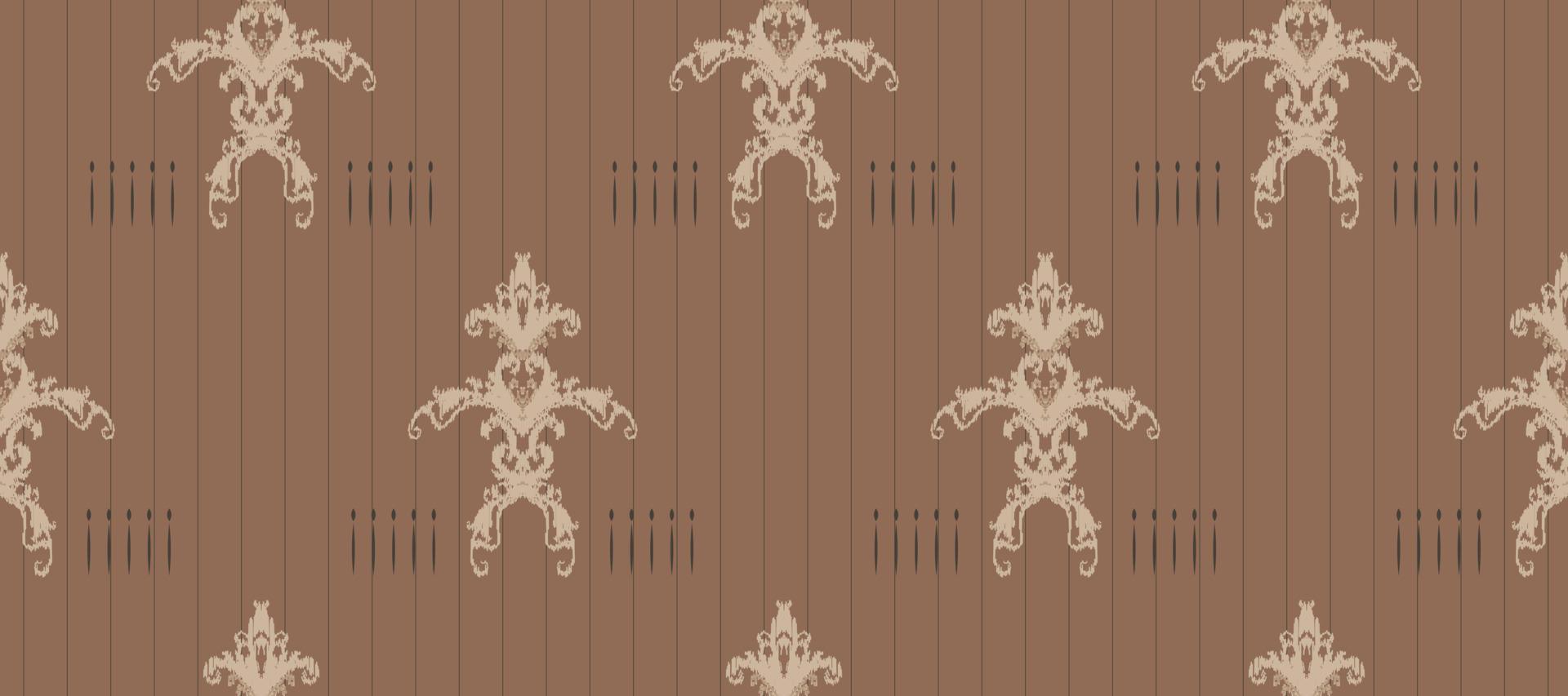 African Ikat paisley embroidery. Batik Textile ikat frame seamless pattern digital vector design for Print saree Kurti Borneo Fabric border Ikkat Dupatta