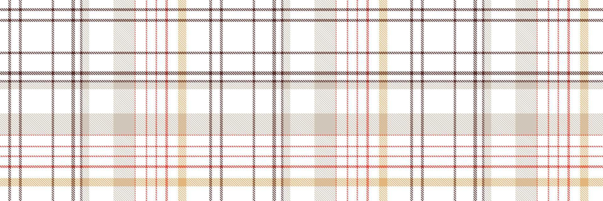 Check Plaid pattern  seamless is a patterned cloth consisting of criss crossed, horizontal and vertical bands in multiple colours.Seamless tartan for  scarf,pyjamas,blanket,duvet,kilt large shawl. vector