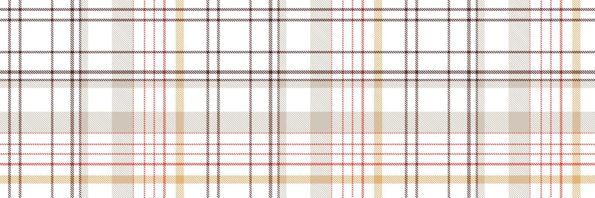 Check Plaid pattern  seamless is a patterned cloth consisting of criss crossed, horizontal and vertical bands in multiple colours.Seamless tartan for  scarf,pyjamas,blanket,duvet,kilt large shawl. vector