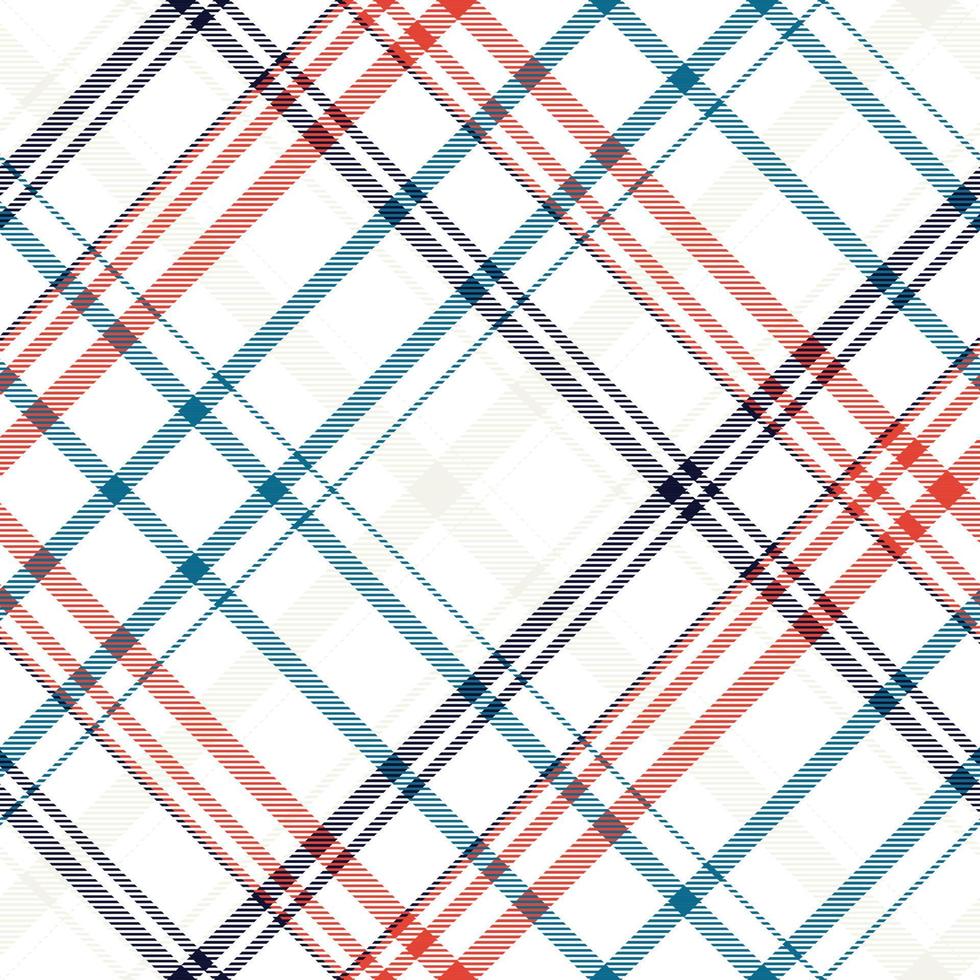 Check Scott tartan pattern is a patterned cloth consisting of criss crossed, horizontal and vertical bands in multiple colours.Seamless tartan for  scarf,pyjamas,blanket,duvet,kilt large shawl. vector