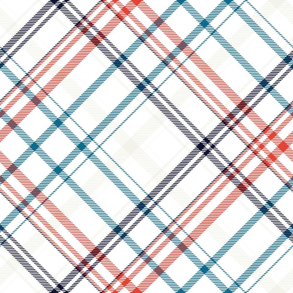 Check Scott tartan pattern is a patterned cloth consisting of criss crossed, horizontal and vertical bands in multiple colours.Seamless tartan for  scarf,pyjamas,blanket,duvet,kilt large shawl. vector