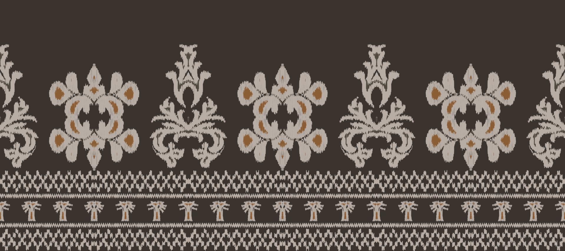 africano ikat cachemir bordado. batik textil ikat diseño sin costura modelo digital vector diseño para impresión sari curti borneo tela frontera ikkat dupatta