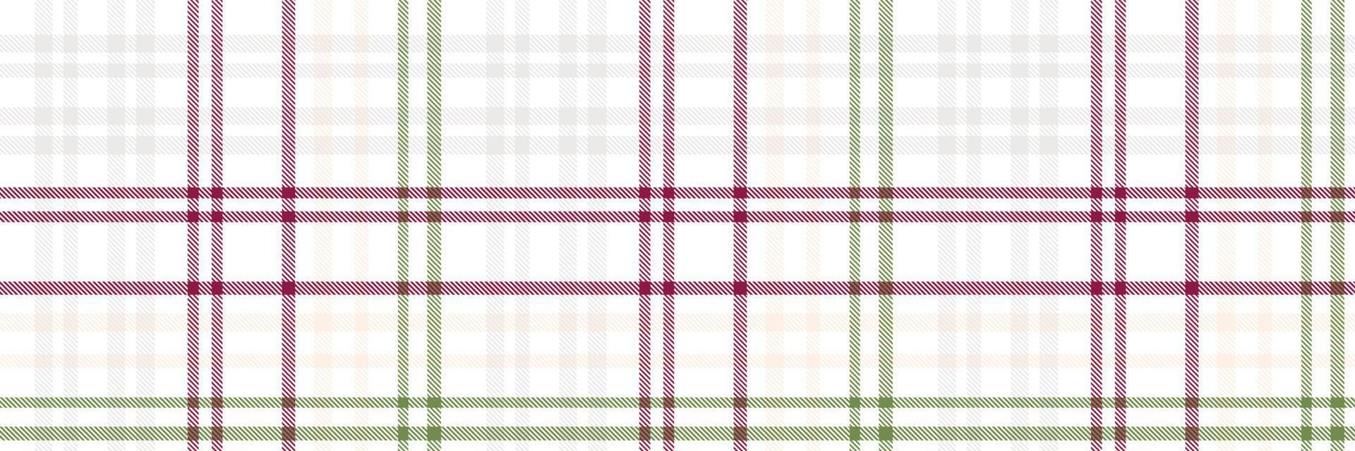 Check plaid pattern is a patterned cloth consisting of criss crossed, horizontal and vertical bands in multiple colours.Seamless tartan for  scarf,pyjamas,blanket,duvet,kilt large shawl. vector