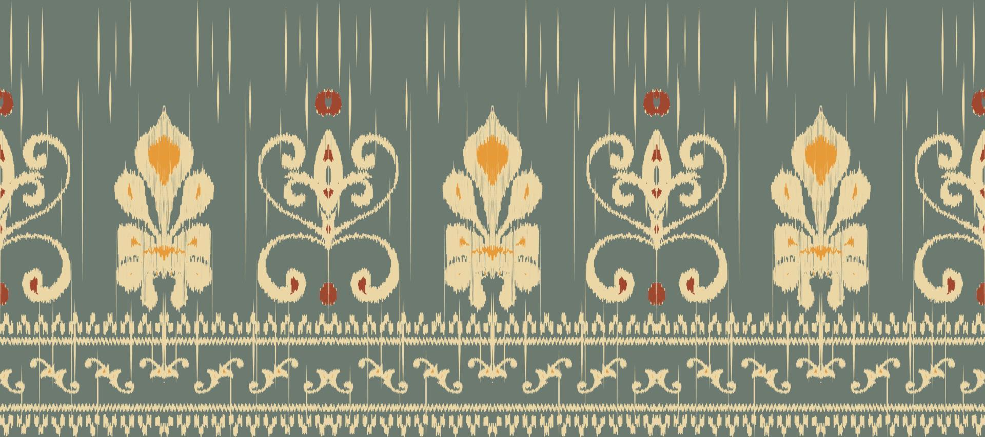 africano ikat cachemir bordado. batik textil ikat diamante sin costura modelo digital vector diseño para impresión sari curti borneo tela frontera ikkat dupatta