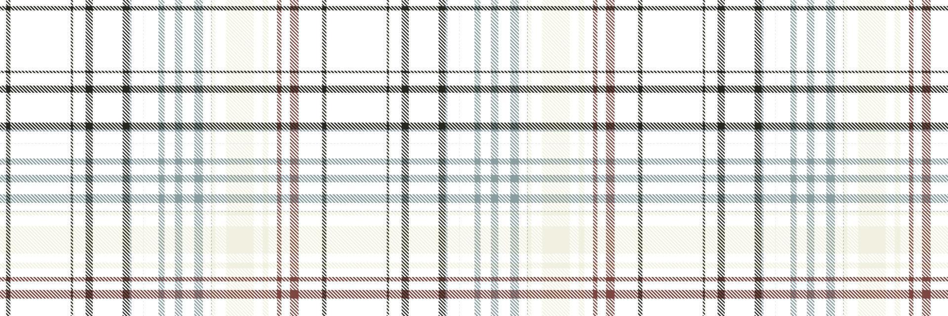 Simple plaid seamless pattern is a patterned cloth consisting of criss crossed, horizontal and vertical bands in multiple colours.Seamless tartan for  scarf,pyjamas,blanket,duvet,kilt large shawl. vector