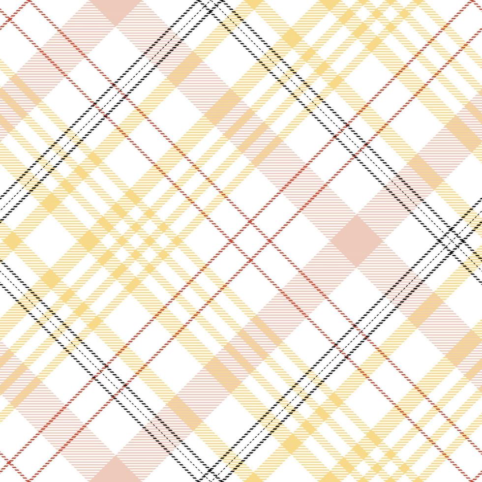 Plaid pattern is a patterned cloth consisting of criss crossed, horizontal and vertical bands in multiple colours.Seamless tartan for  scarf,pyjamas,blanket,duvet,kilt large shawl. vector