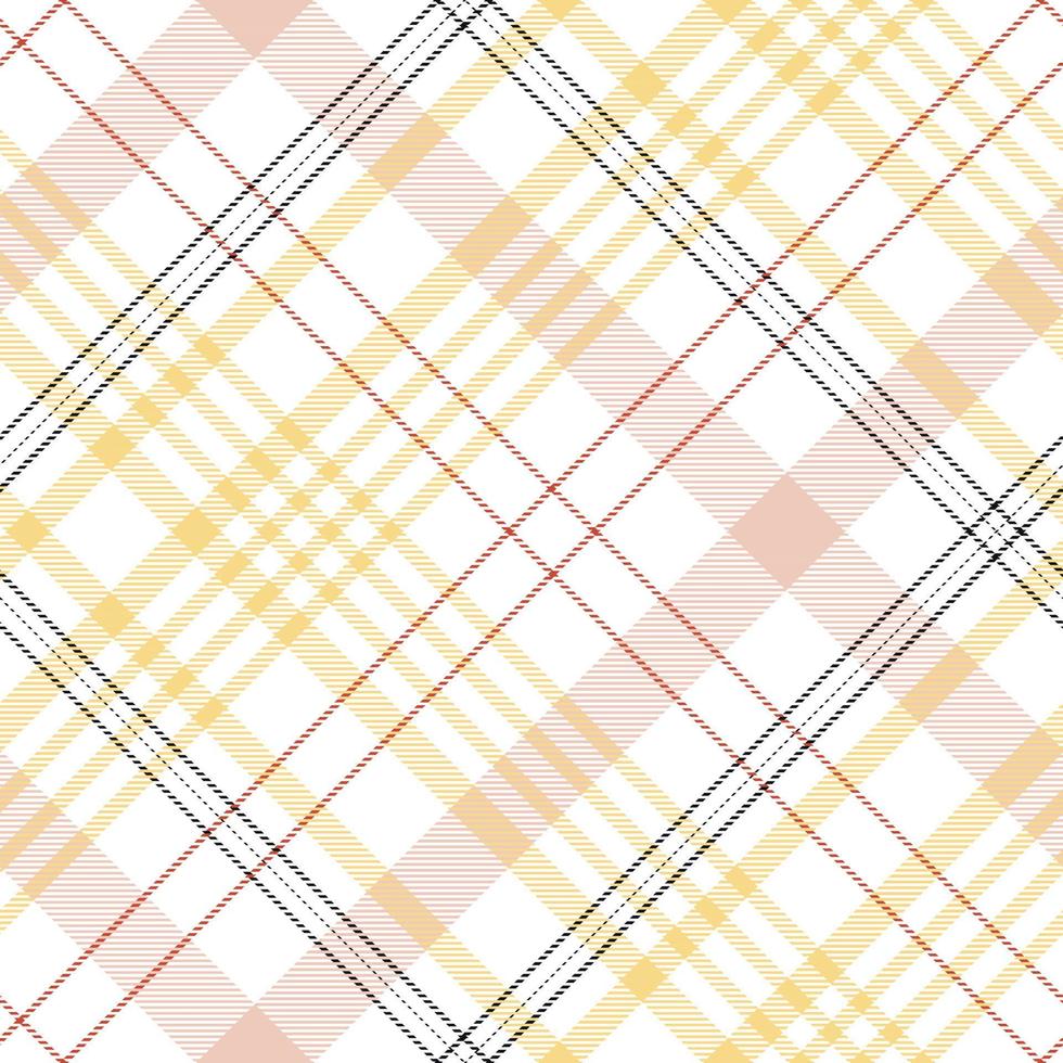 Plaid pattern is a patterned cloth consisting of criss crossed, horizontal and vertical bands in multiple colours.Seamless tartan for  scarf,pyjamas,blanket,duvet,kilt large shawl. vector