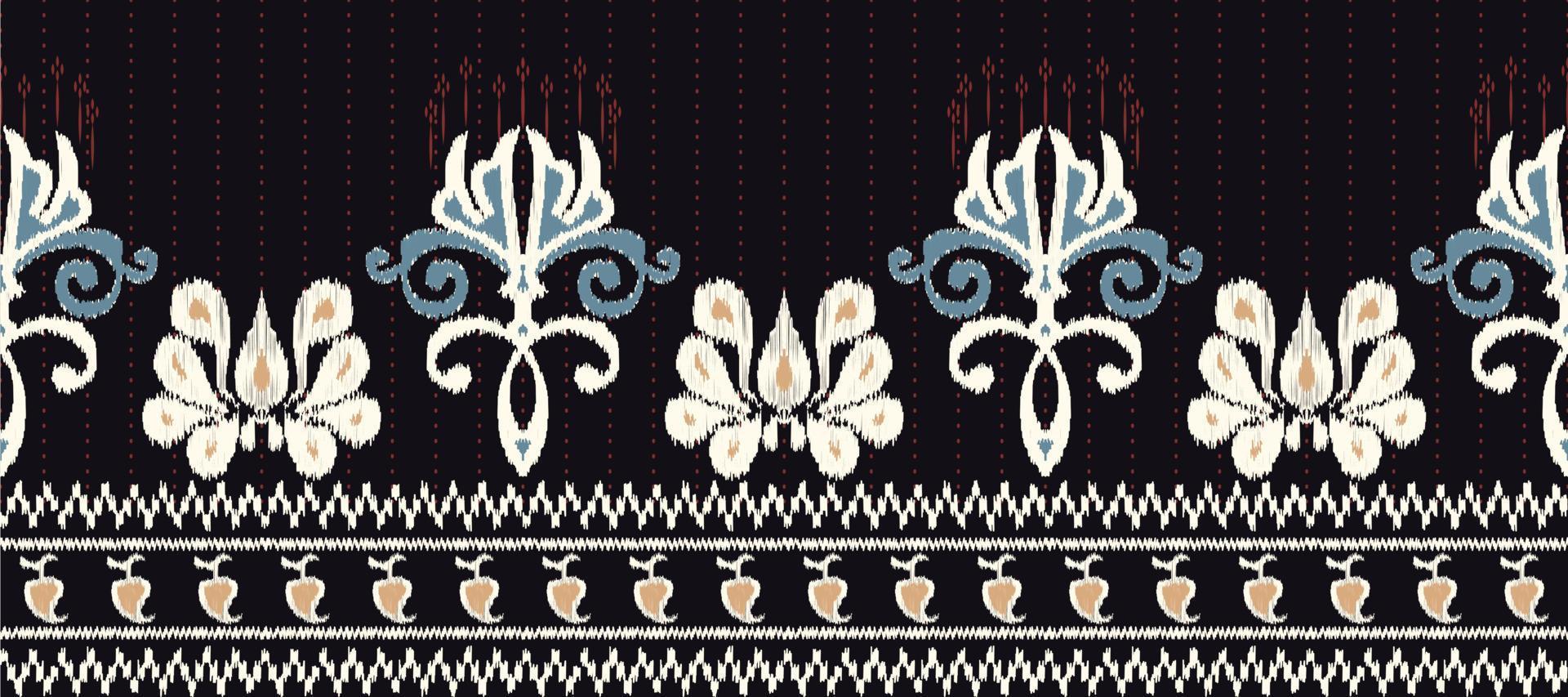 africano ikat cachemir bordado. batik textil africano ikat sin costura modelo digital vector diseño para impresión sari curti borneo tela frontera ikkat dupatta