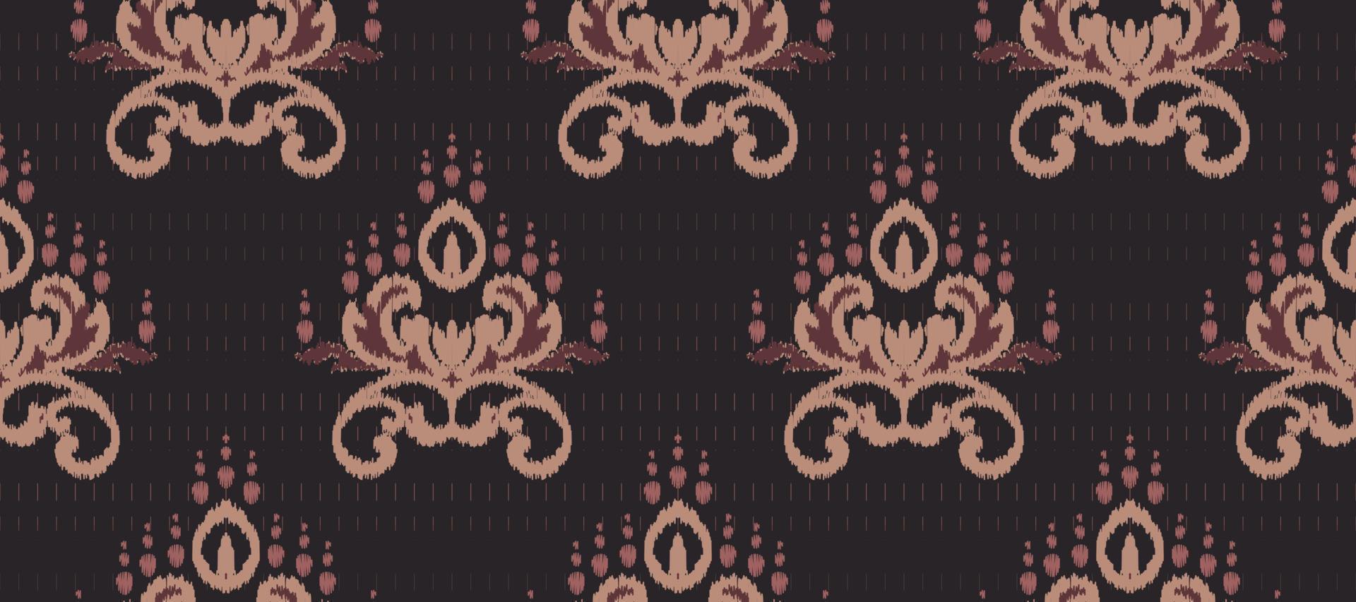 African Ikat paisley embroidery. Batik Textile ikat triangle seamless pattern digital vector design for Print saree Kurti Borneo Fabric border Ikkat Dupatta