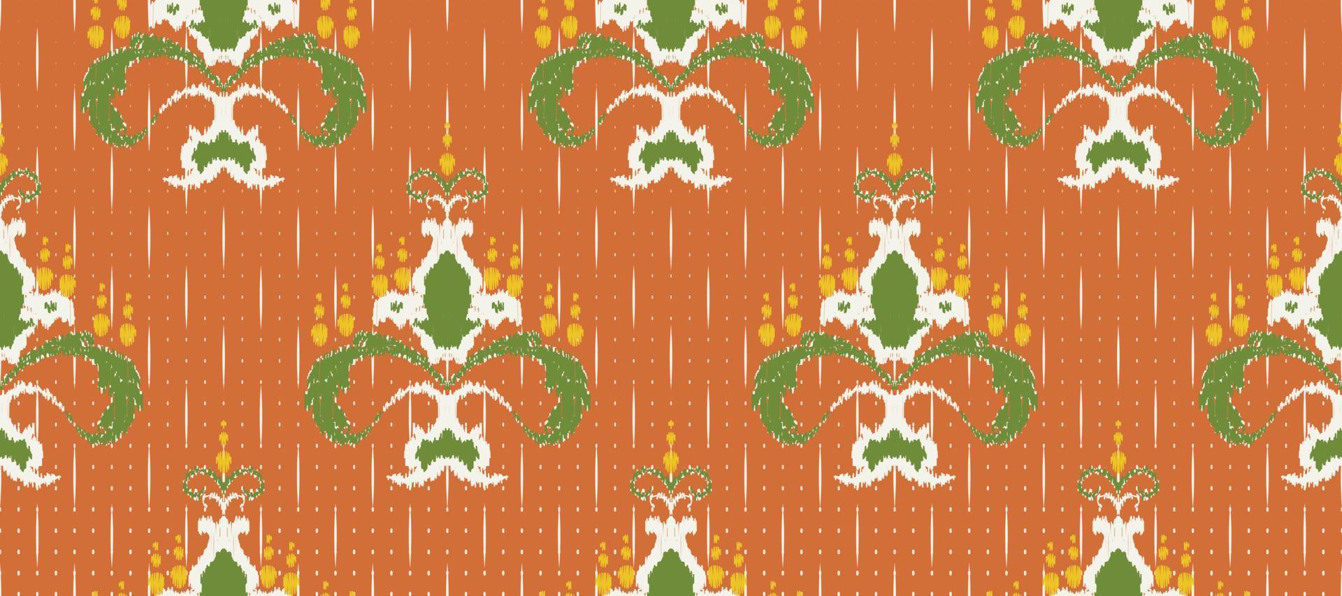 africano ikat cachemir bordado. batik textil ikat cheurón sin costura modelo digital vector diseño para impresión sari curti borneo tela frontera ikkat dupatta