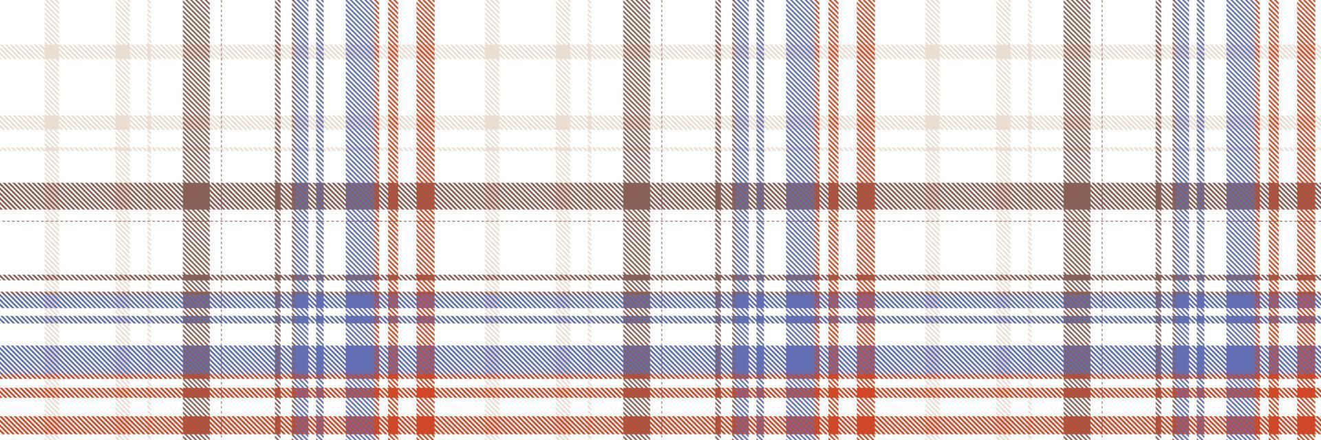 Check Plaid pattern is a patterned cloth consisting of criss crossed, horizontal and vertical bands in multiple colours.Seamless tartan for  scarf,pyjamas,blanket,duvet,kilt large shawl. vector