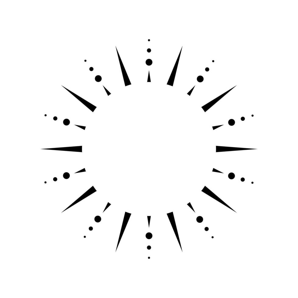 Boho celestial sun icon logo. Simple modern abstract design for templates, prints, web, social media posts vector