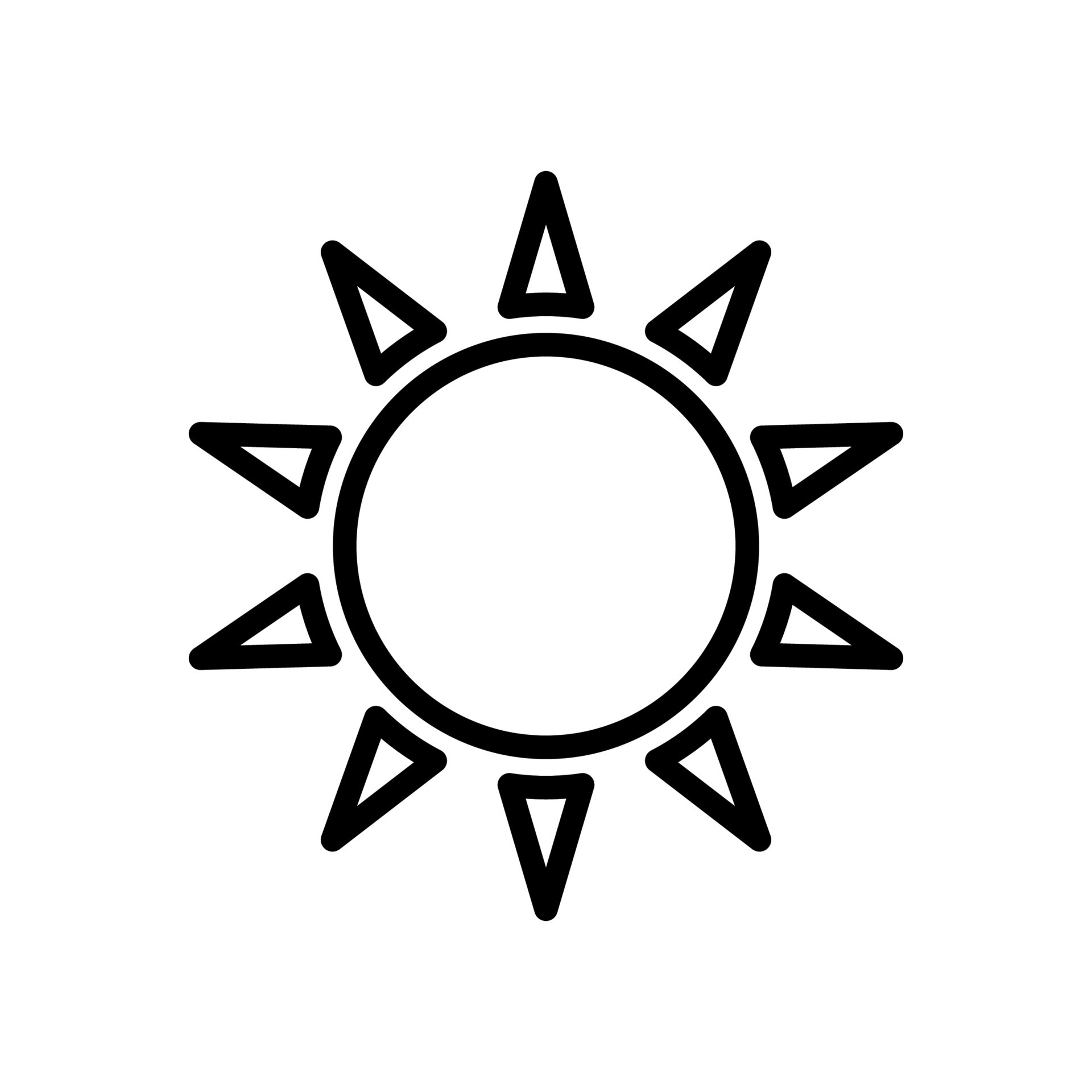 Sun Icon Vector. Simple minimal modern design. 20736872 Vector Art at ...