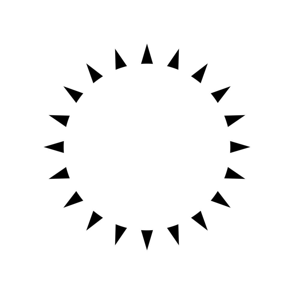Sun Icon Vector. Simple minimal modern design. vector