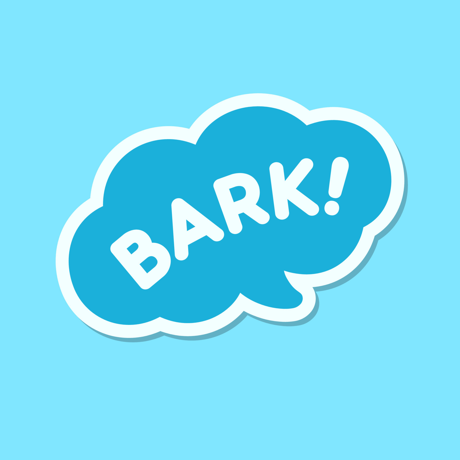 Dog bark animal sound effect text in a speech bubble balloon clipart. Cute  cartoon onomatopoeia comics and lettering. 20737020 Vector Art at Vecteezy