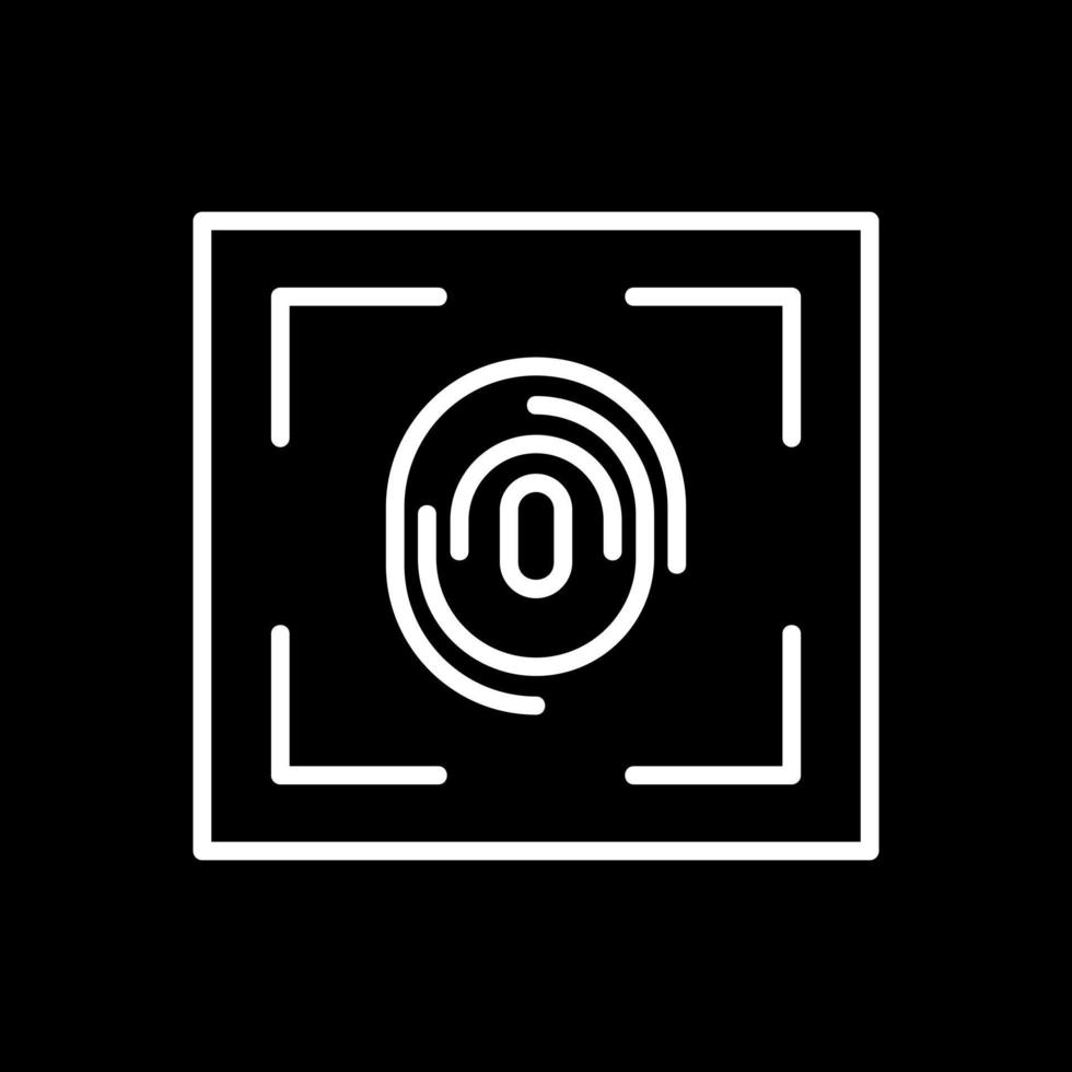 Fingerprint Scanner Vector Icon Design