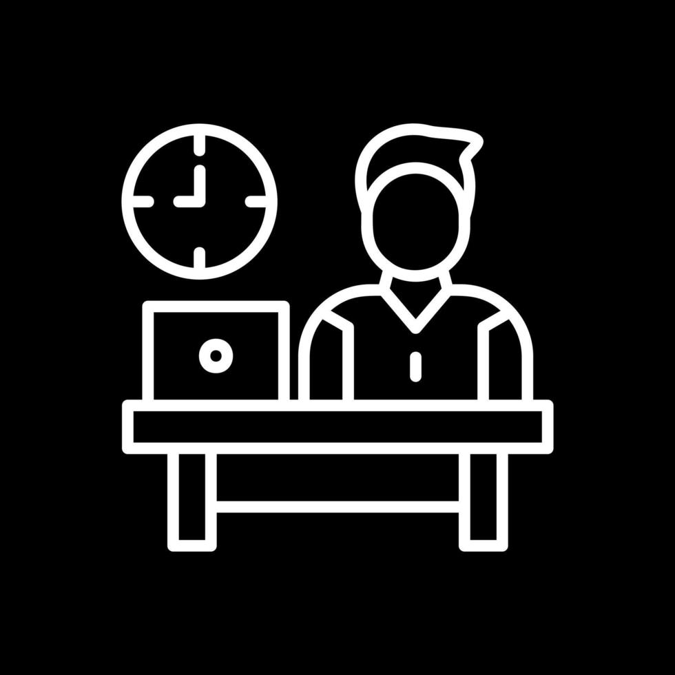 Work Time Vector Icon Design