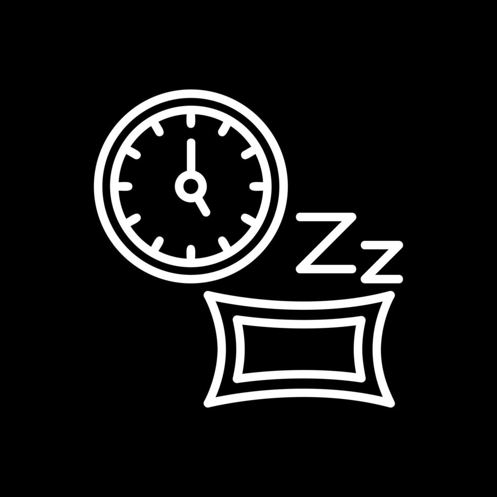 diseño de icono de vector de tiempo de dormir