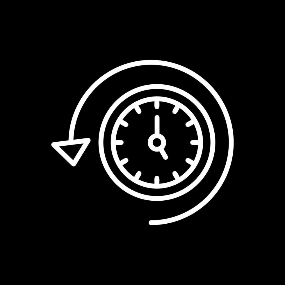 diseño de icono de vector de tiempo de recuperación