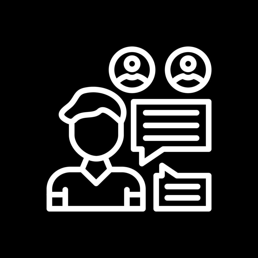 Discussion Vector Icon Design