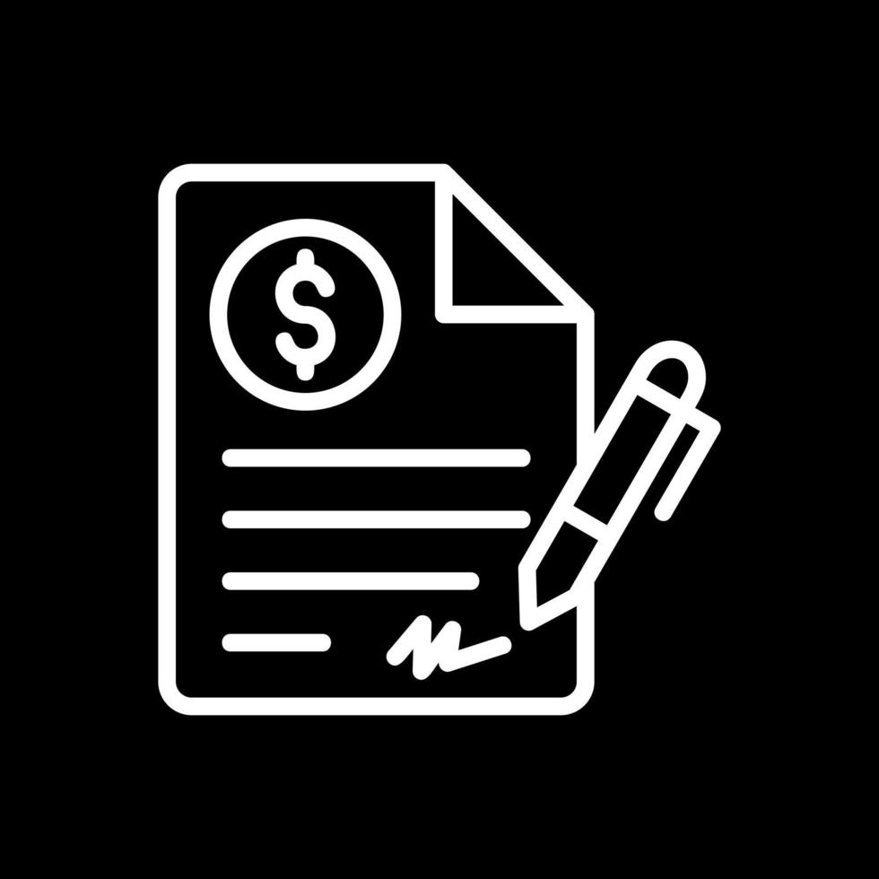 Contract Vector Icon Design