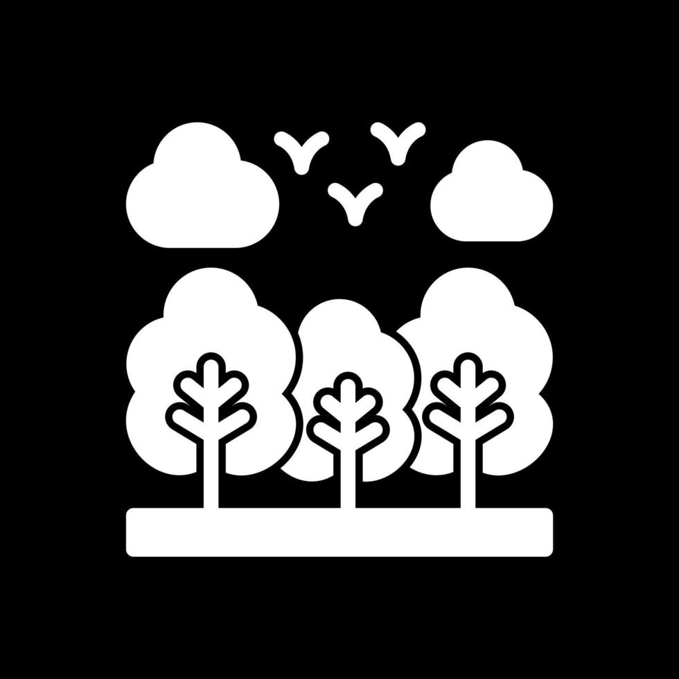 diseño de icono de vector de bosque