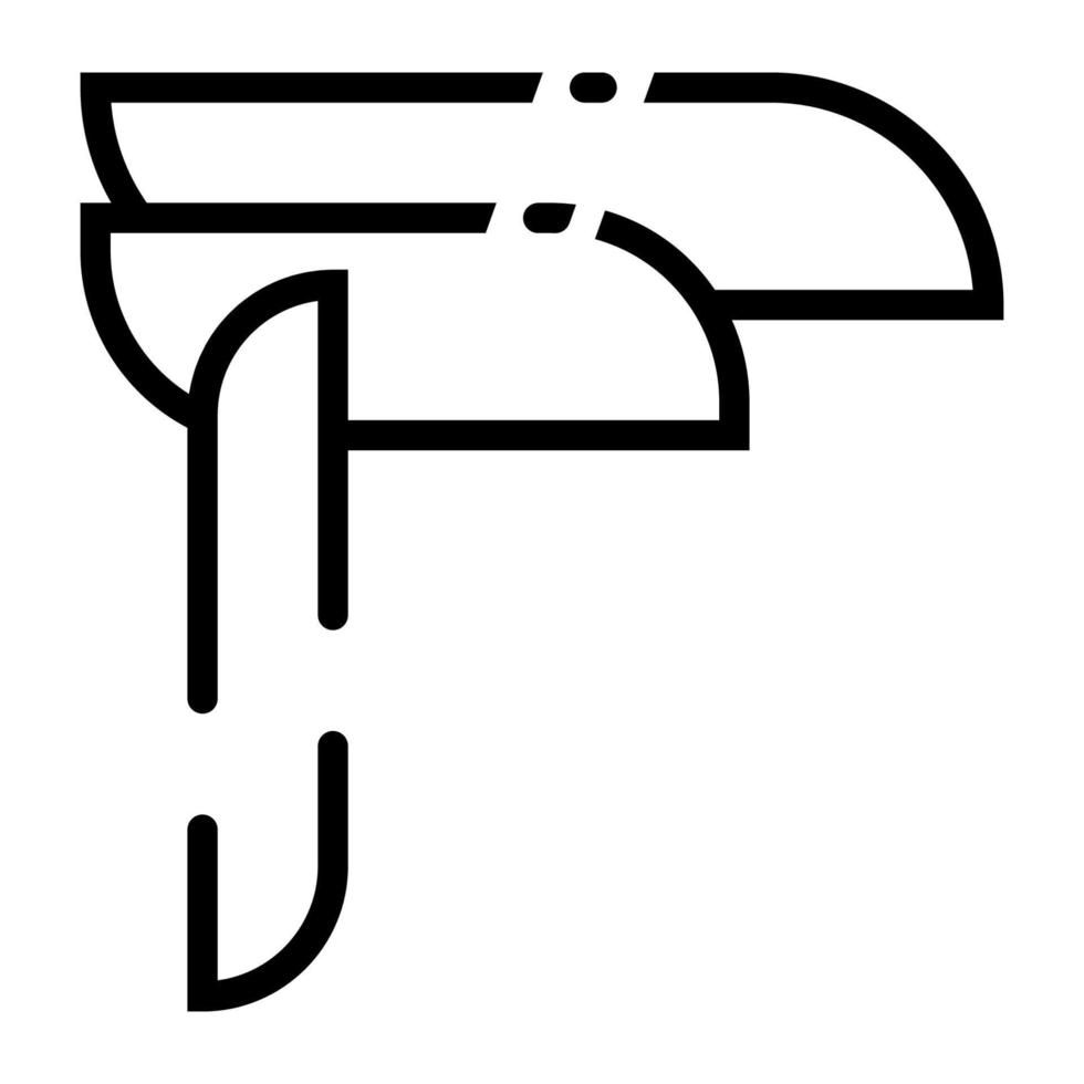 letter f icon illustration vector